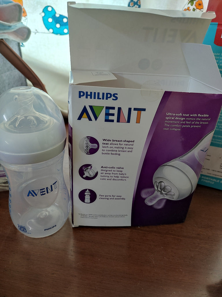 Philips Avent Natural 2.0 Bottle 260ml (Pack of 2) and Teat for Newborn 0 Month+ (pack of 2) Nursing & feeding Philips Avent 
