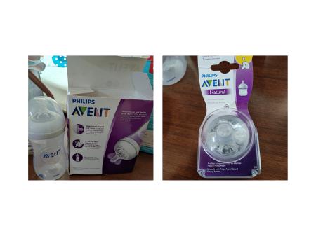 Philips Avent Natural 2.0 Bottle 260ml (Pack of 2) and Teat for Newborn 0 Month+ (pack of 2) Nursing & feeding Philips Avent 