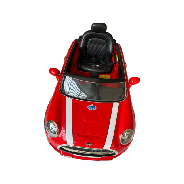 Toy House Mini Cabrio F57 Battery-Operated Rideon Car with Remote for Kids NA 