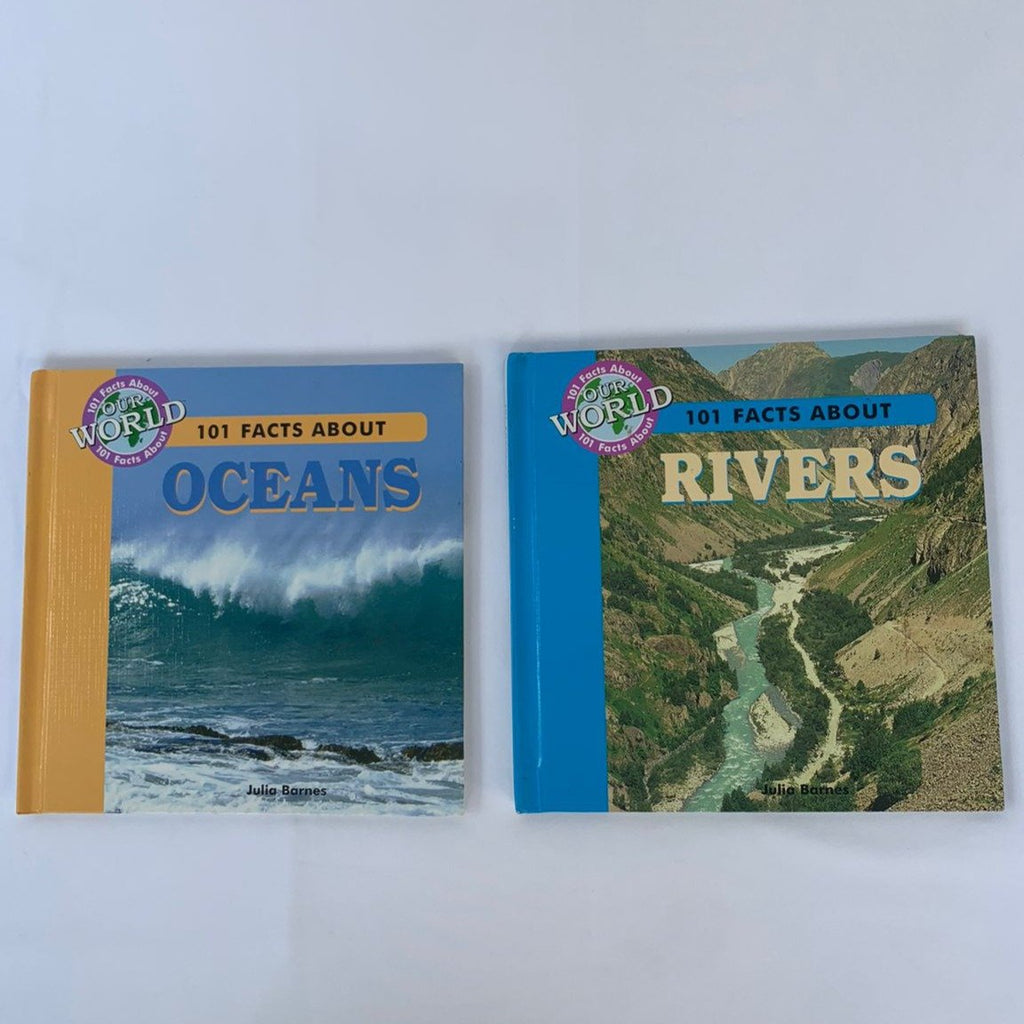 101 Facts About Oceans and Rivers (Set of 2) Books NA 