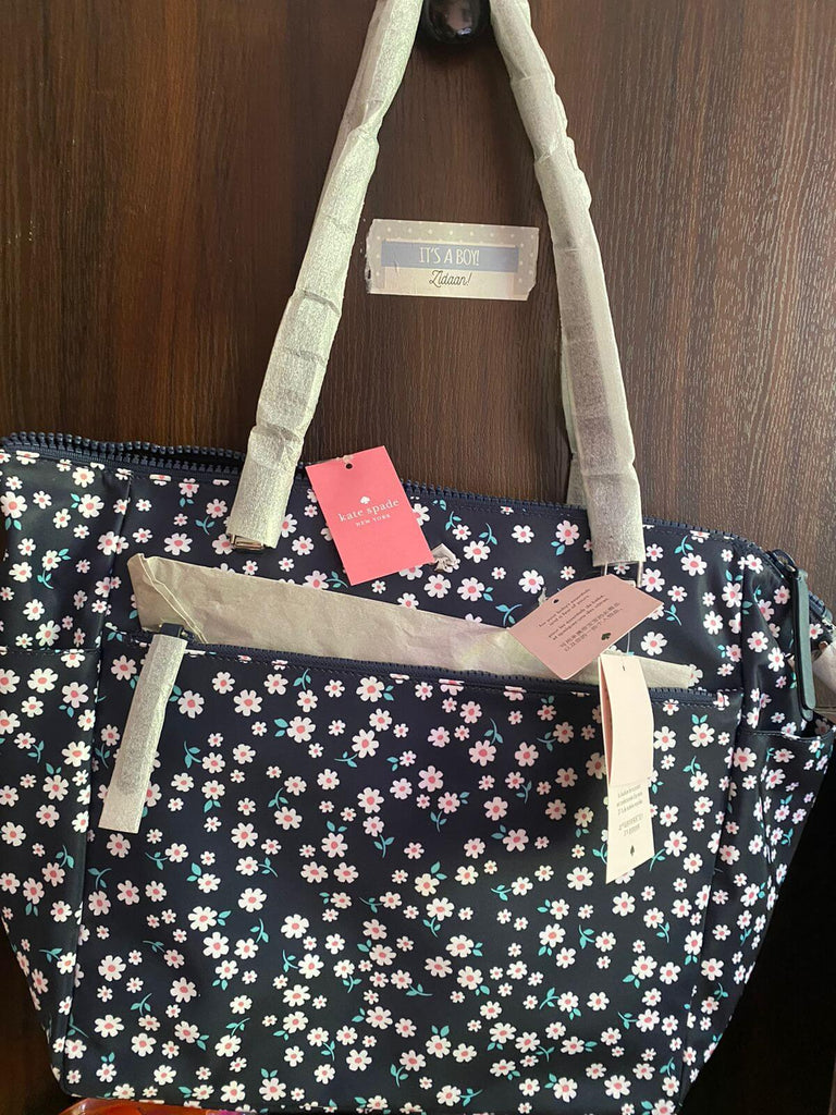 Kate Spade Diaper Bag With Changing Mat Bath and diapering Mee Mee 